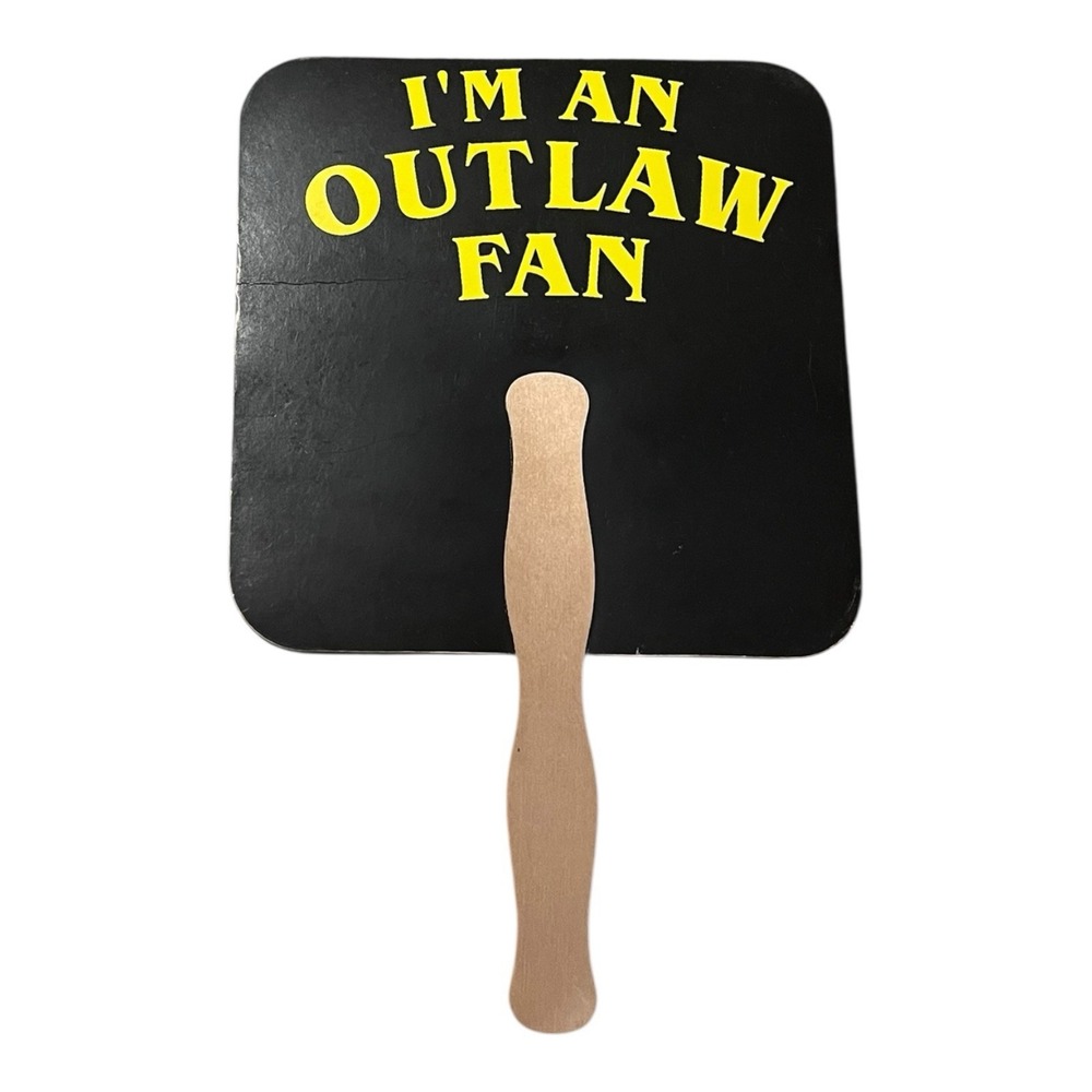 2005 Outlaw Performance "I'm an Outlaw Fan" Avonmore PA Advertising Fan - Picture 2 of 2